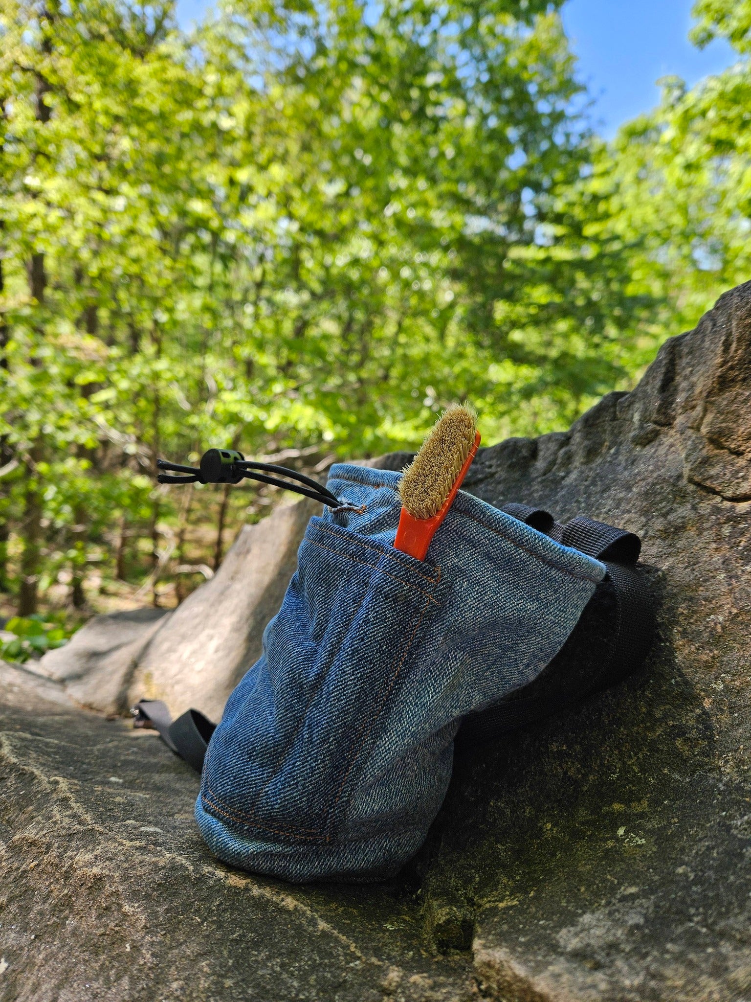 Upcycled Denim Chalk Bag